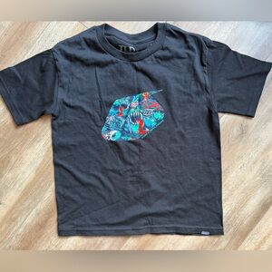 Troy Lee Design Black Graphic Kids Tee